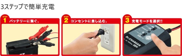 DRC-600 バッテリー充電器 [DC12V]